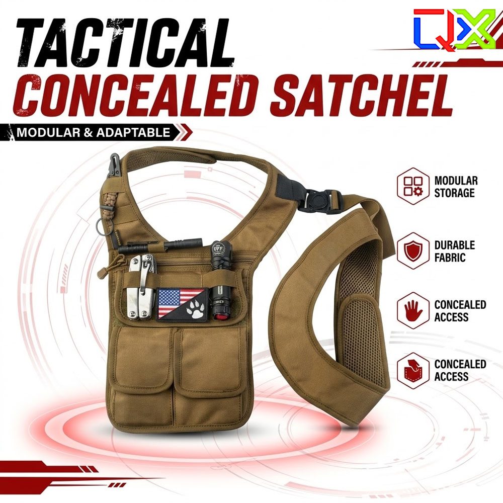 Edc Concealed Carry - Borsa a tracolla tattica QX per