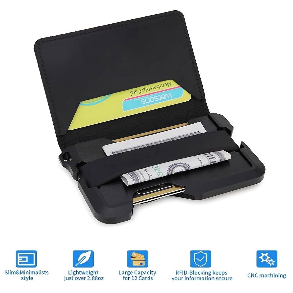Edc Concealed Carry - Portafogli EDC da uomo in metallo