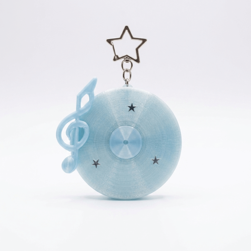Cable Winder Keychain - Portachiavi in vinile Y2K, stile coreano
