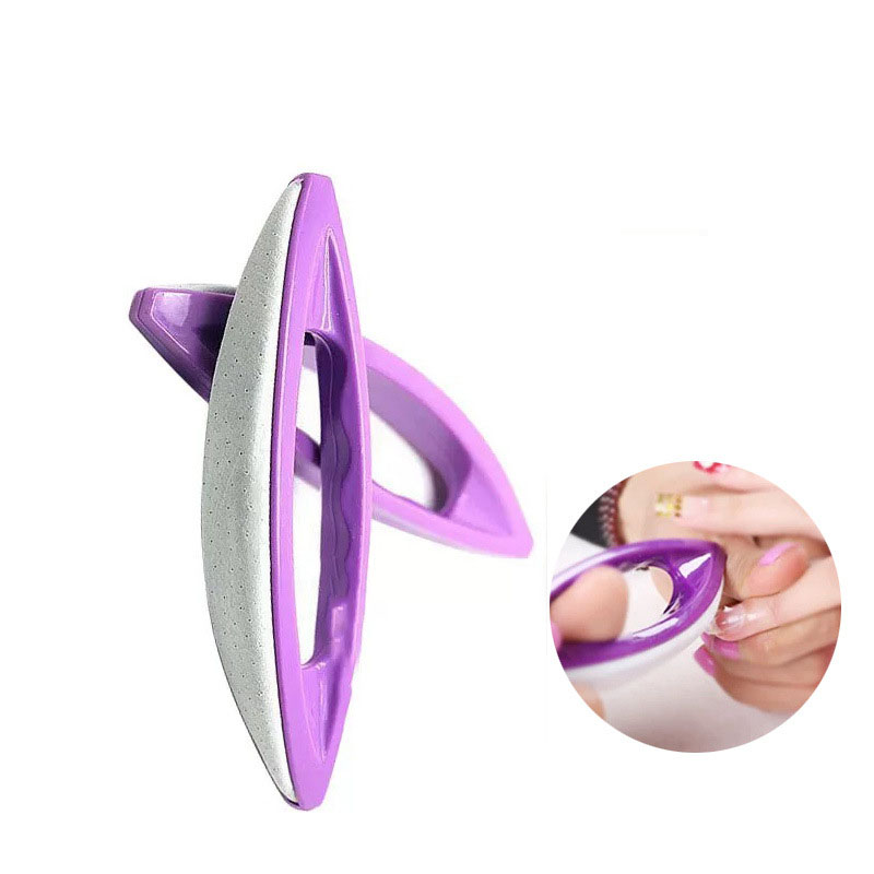 Nail File Titanium - Spazzola per unghie in pelle di