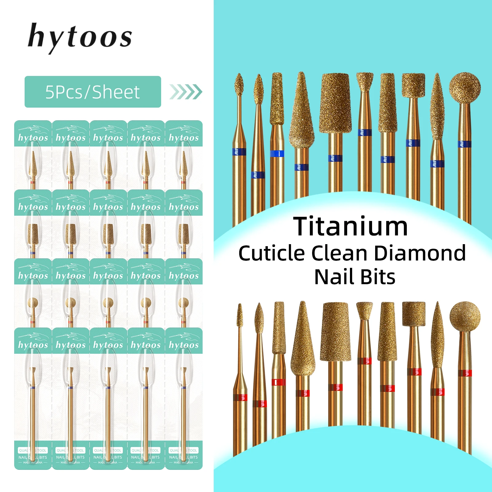 HYTOOS Set di 5 Punte per Trap - Nail File Titanium recensione e prezzo